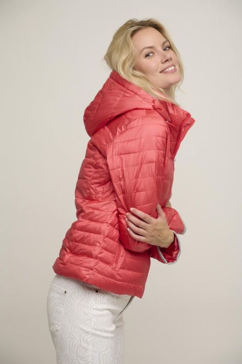 Rino&Pelle Padded jacket with jersey detail (Zizia.7002420/Coral) - WeekendMode
