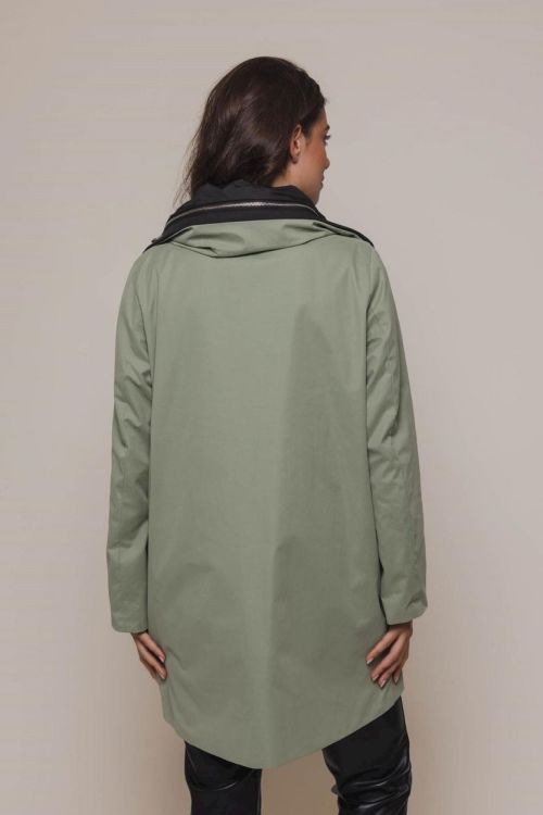 Rino&Pelle Reversible coat (Maxime.7002420/Sea moss and black) - WeekendMode