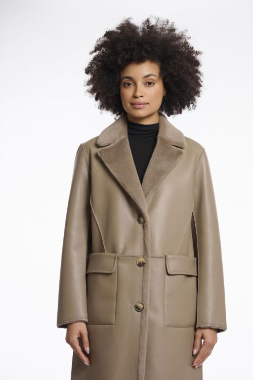 Rino&Pelle Reversible long coat (Tatiana.7002512/Toffee) - WeekendMode