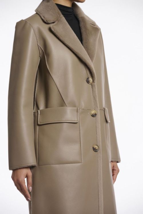 Rino&Pelle Reversible long coat (Tatiana.7002512/Toffee) - WeekendMode