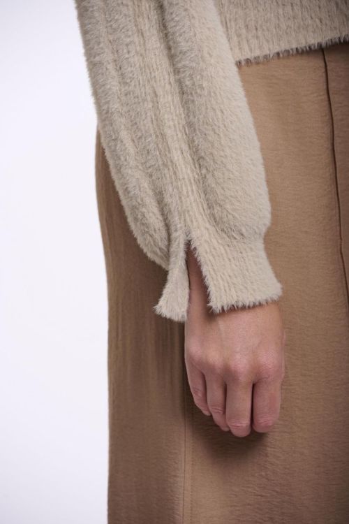 Rino&Pelle Short V-neck cardigan (Isarea.5002621/Stone) - WeekendMode