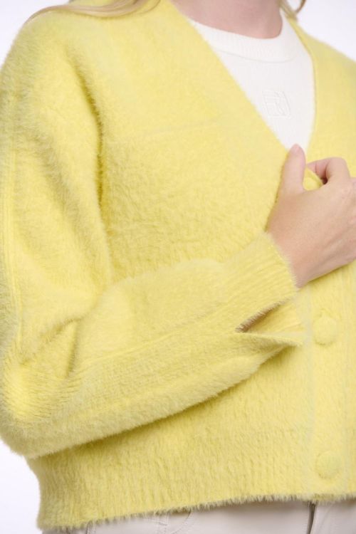 Rino&Pelle Short V-neck cardigan (Isarea.5002621/Breezy lime) - WeekendMode