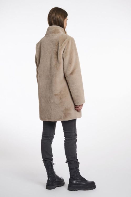 Rino&Pelle Single breasted fake fur coat (Nonna.7002511/Oat) - WeekendMode