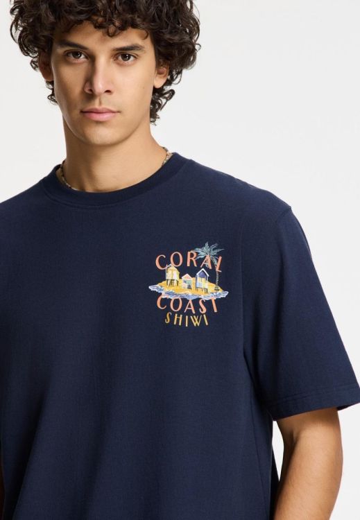 Shiwi Men FINN relaxed t-shirt coral coast (1425501967/6054) - WeekendMode