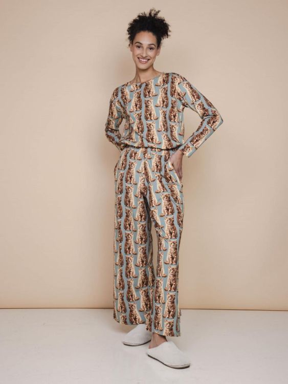 SNURK Bowie Pyjama Dames (sbowie + pbowie /groen dames) - WeekendMode