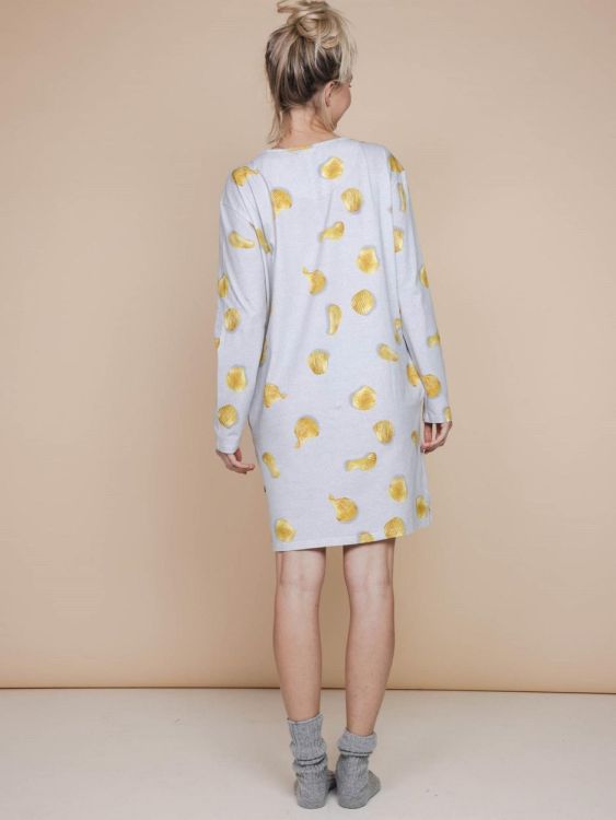 SNURK Chips Long Sleeve Dress Dames (isdchips/grijs dames) - WeekendMode