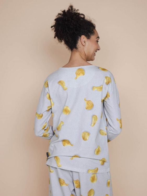 SNURK Chips Pyjama Dames (schips + pchips/grijs dames) - WeekendMode