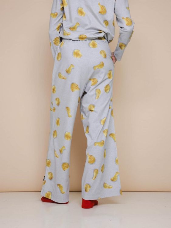 SNURK Chips Pyjama Dames (schips + pchips/grijs dames) - WeekendMode