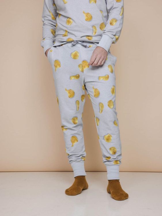 SNURK Chips Pyjama Heren (schips + pchips/grijs heren) - WeekendMode