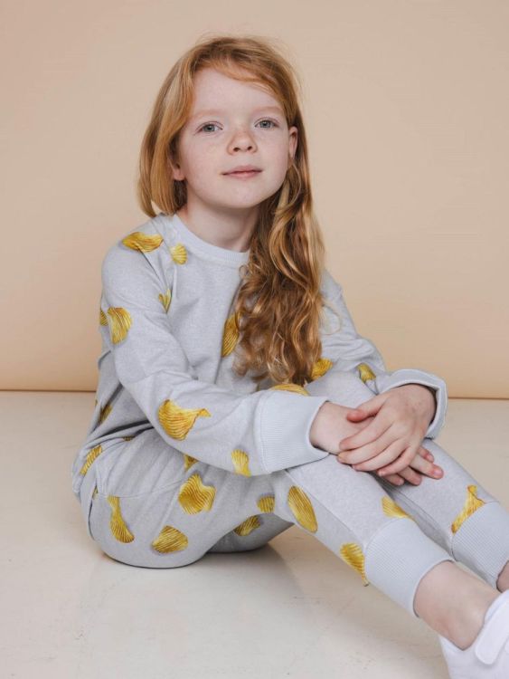 SNURK Chips Pyjama Kids (schips + pchips/grijs kids) - WeekendMode