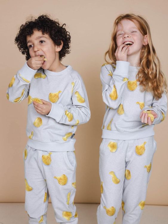 SNURK Chips Pyjama Kids (schips + pchips/grijs kids) - WeekendMode