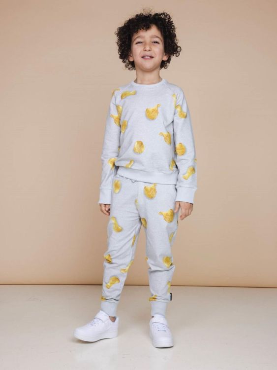 SNURK Chips Pyjama Kids (schips + pchips/grijs kids) - WeekendMode