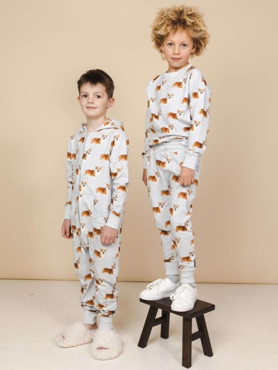 SNURK Corgi Time Onesie Kids (Corgi Time Onesie Kids /Grijs) - WeekendMode