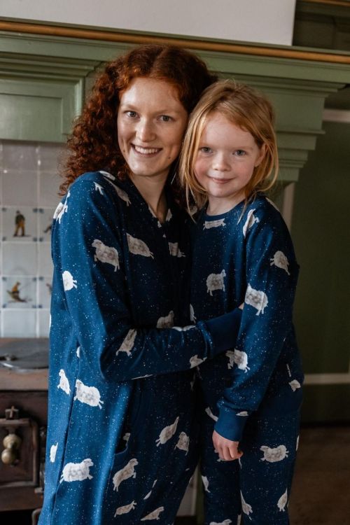 SNURK Counting Sheep Pyjama Kids (ssheep + psheep/blauw kids) - WeekendMode