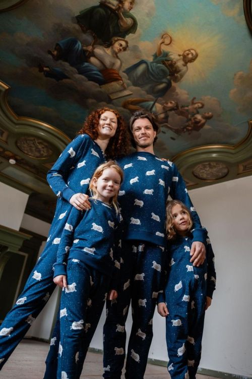 SNURK Counting Sheep Pyjama Men (ssheep + psheep/blauw men) - WeekendMode