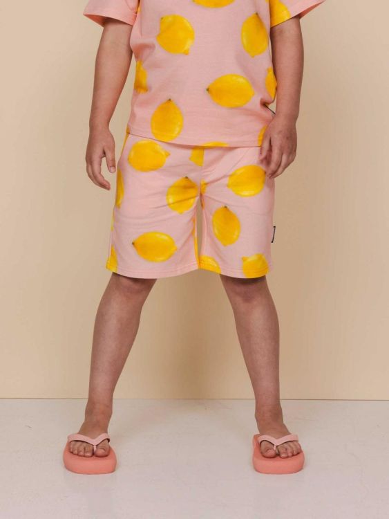 SNURK Lemon shortama meisjes (shirtlemon + shortslemon/roze meisjes) - WeekendMode