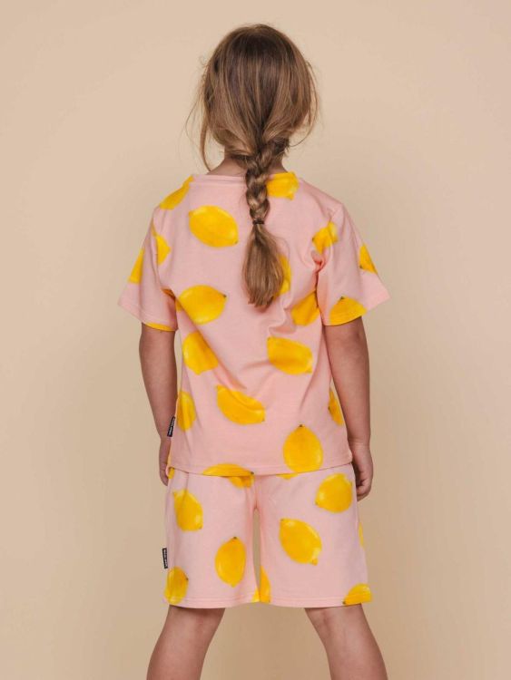 SNURK Lemon shortama meisjes (shirtlemon + shortslemon/roze meisjes) - WeekendMode
