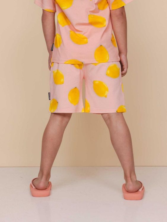 SNURK Lemon shortama meisjes (shirtlemon + shortslemon/roze meisjes) - WeekendMode