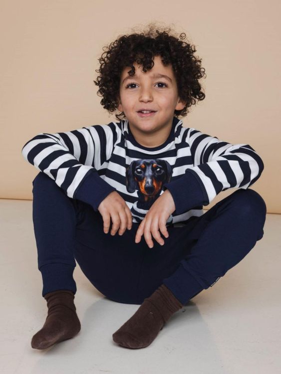 SNURK Pierre Pyjama Kids (spier + pnavy25/blauw kids) - WeekendMode