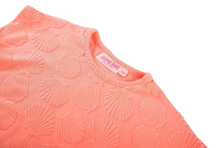 Someone T-Shirt (ZORA-SG-02-G/FLUO CORAL) - WeekendMode