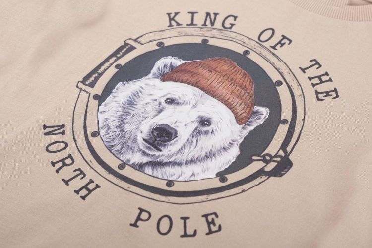 Someone T-Shirt Lange Mouwen (BEAUFORT-SB-03-E/BEIGE) - WeekendMode