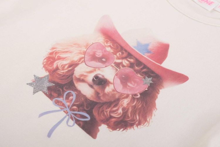 Someone T-Shirt Lange Mouwen (DAPHNE-SG-03-F/DARK ECRU) - WeekendMode