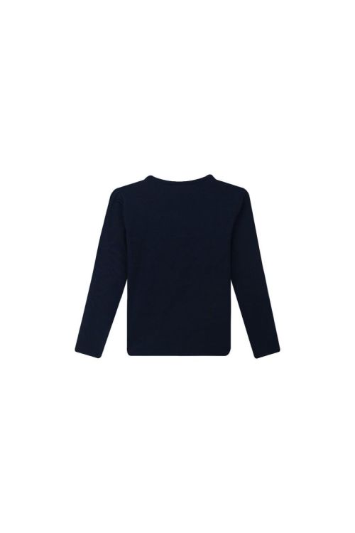Someone T-Shirt Lange Mouwen (FRANCES-SG-03-B/NAVY) - WeekendMode