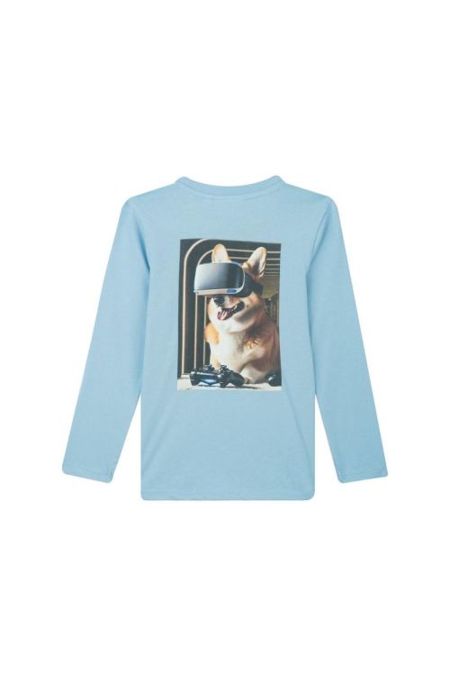 Someone T-Shirt Lange Mouwen (GAMEOVER-SB-03-E/LIGHT BLUE) - WeekendMode