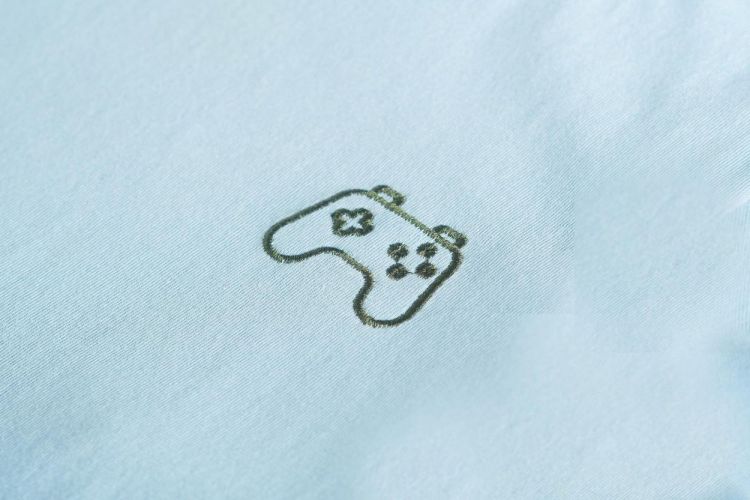 Someone T-Shirt Lange Mouwen (GAMEOVER-SB-03-E/LIGHT BLUE) - WeekendMode