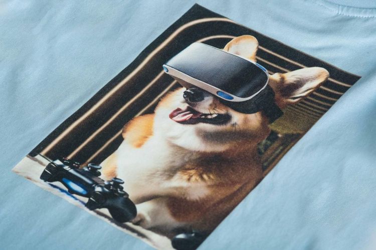 Someone T-Shirt Lange Mouwen (GAMEOVER-SB-03-E/LIGHT BLUE) - WeekendMode