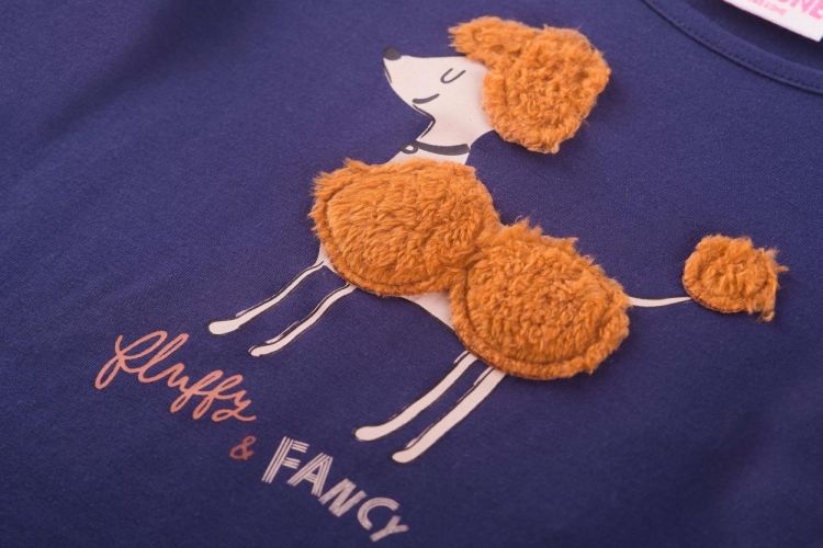 Someone T-Shirt Lange Mouwen (NEL-SG-03-D/NAVY) - WeekendMode