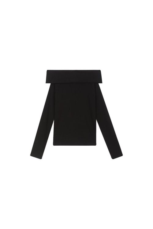 Someone T-Shirt Lange Mouwen (RAVEN-G-03-F/BLACK) - WeekendMode