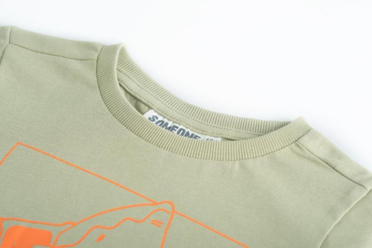 Someone T-SHIRT SHORT SLEEVES (BONE-SB-02-D/LIGHT KHAKI) - WeekendMode
