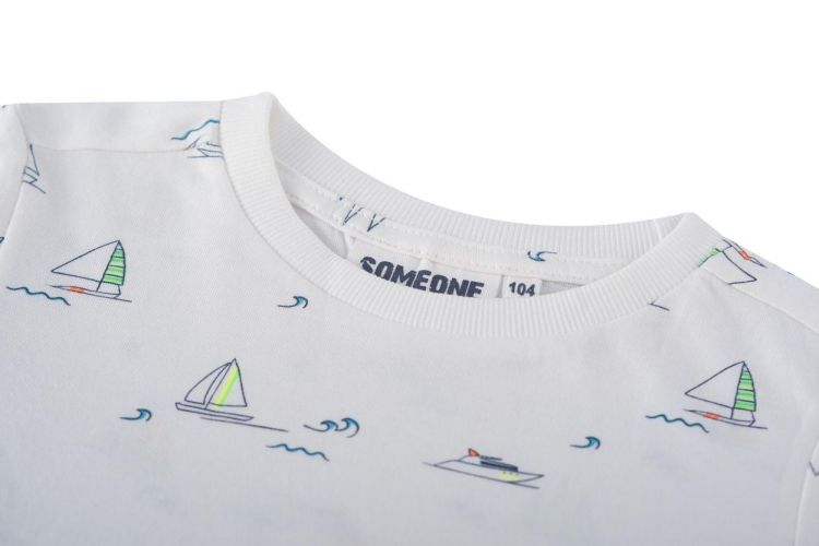 Someone T-SHIRT SHORT SLEEVES (RUBEN-SB-02-A/ECRU) - WeekendMode