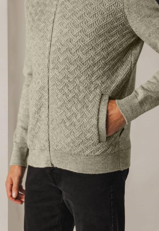 State of Art Cardigan Plain - Pockets - Zipper Closur (161-24022-1600) - WeekendMode