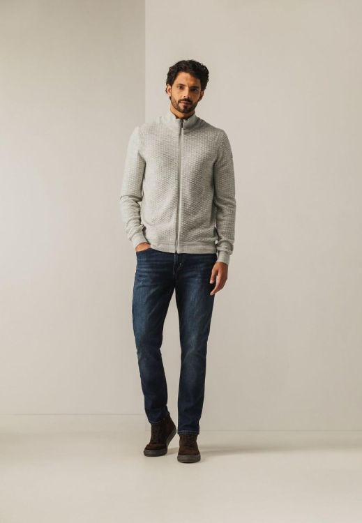 State of Art Cardigan Plain - Zipper Closure (161-25062-9114) - WeekendMode