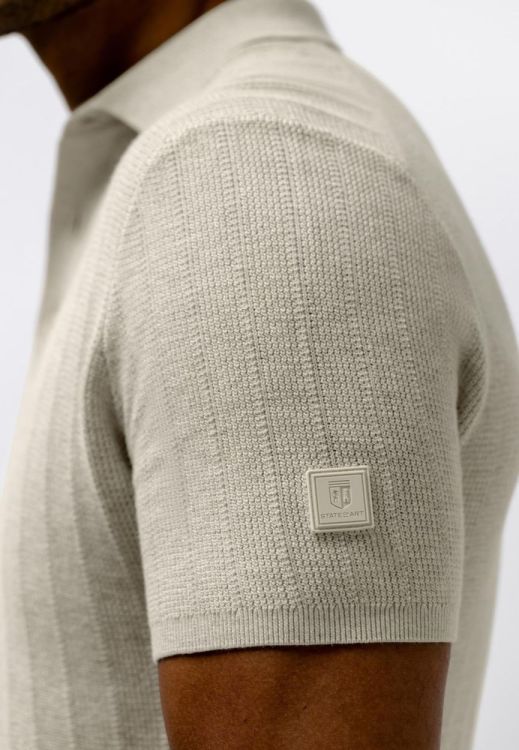 State of Art Poloshirt Knitted SS Plain (471-16064-1400) - WeekendMode
