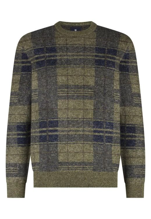 State of Art Pullover Crew-Neck Jacquard (114-25083-3859) - WeekendMode