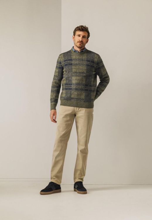 State of Art Pullover Crew-Neck Jacquard (114-25083-3859) - WeekendMode