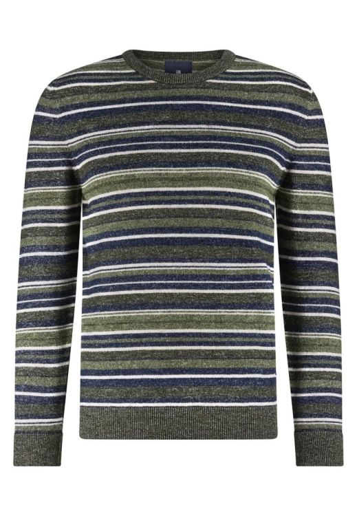 State of Art Pullover Crew-Neck Striped (112-25085-3738) - WeekendMode