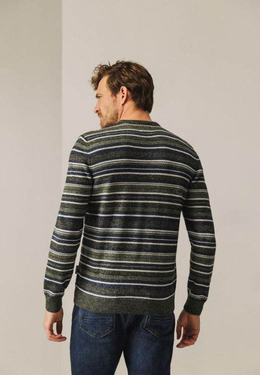 State of Art Pullover Crew-Neck Striped (112-25085-3738) - WeekendMode