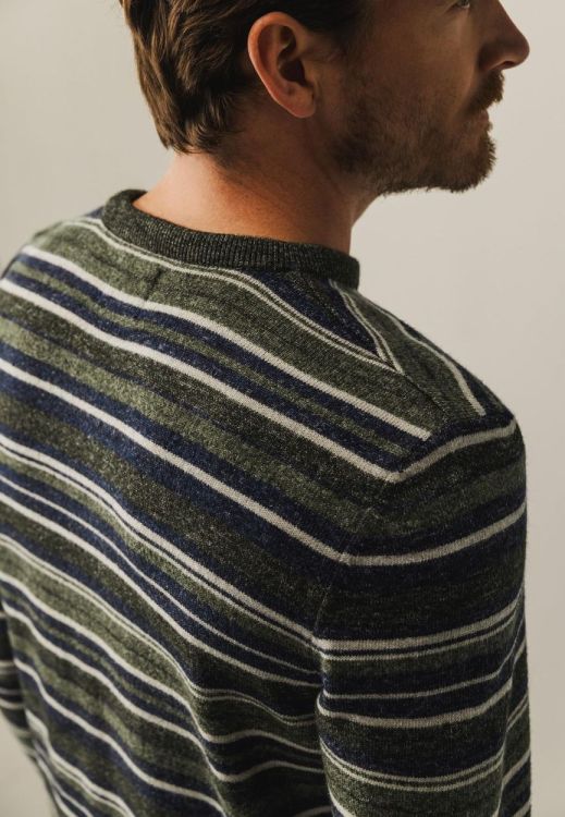 State of Art Pullover Crew-Neck Striped (112-25085-3738) - WeekendMode