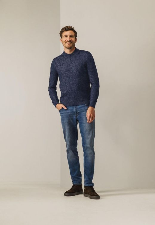 State of Art Pullover Polo Plain (141-25064-5957) - WeekendMode