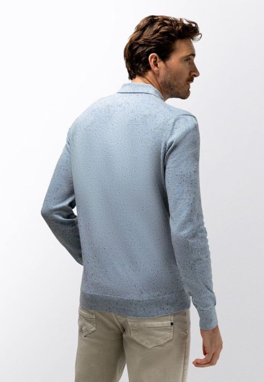 State of Art Pullover Polo Plain - Neppy Yarn (141-16029-5300) - WeekendMode