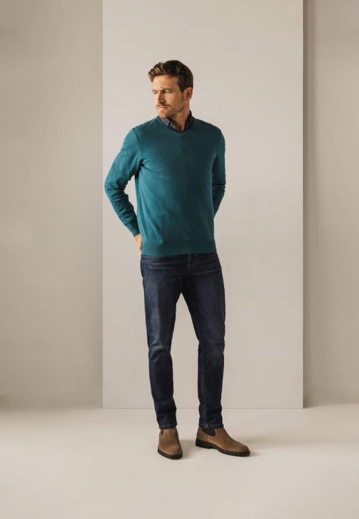 State of Art Pullover V-Neck Plain (121-24003-5500) - WeekendMode