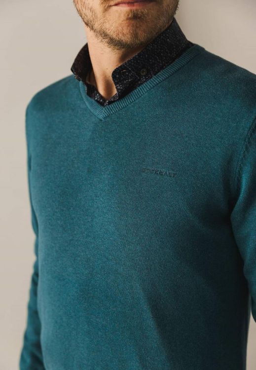 State of Art Pullover V-Neck Plain (121-24003-5500) - WeekendMode