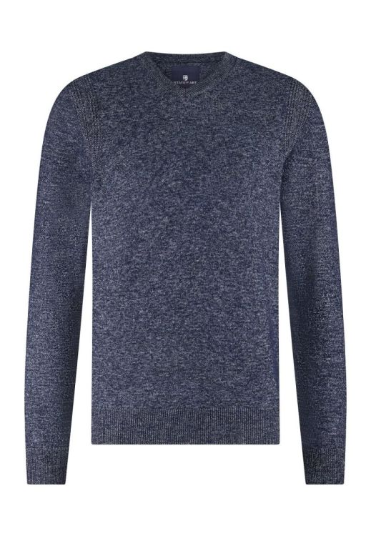State of Art Pullover V-Neck Plain (121-25060-5957) - WeekendMode