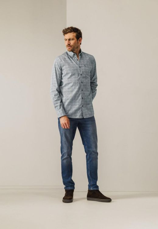 State of Art Shirt LS Print Poplin (214-25207-1457) - WeekendMode
