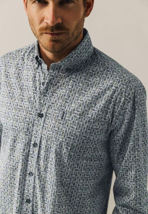 State of Art Shirt LS Print Poplin (214-25207-1457) - WeekendMode