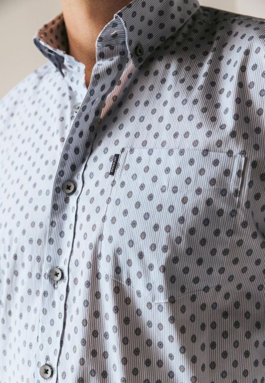 State of Art Shirt LS Striped Poplin (212-25244-5611) - WeekendMode